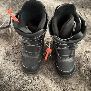 Burton Black and Red Winter Boots